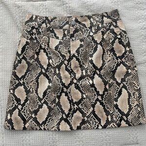 BLANKNYC Snake Print Skirt